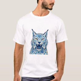 Blommig lodjur t shirt
