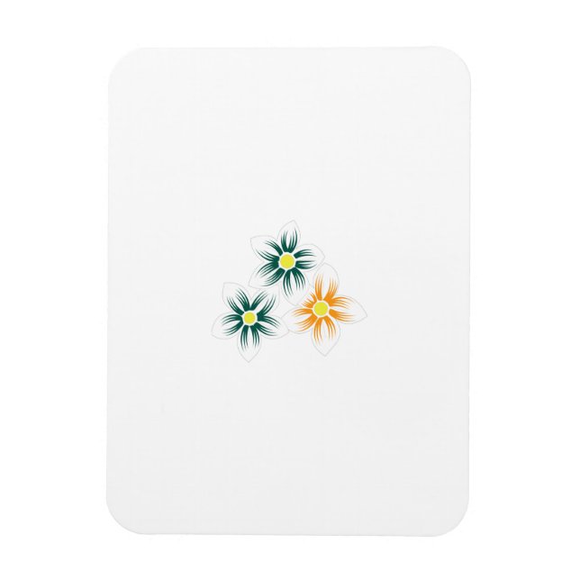 Blommig magnet | Livlig charm | Hemdekorpresent (Vertikal)