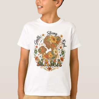 Blommig Mamma Retro Estetik - Vintage T Shirt