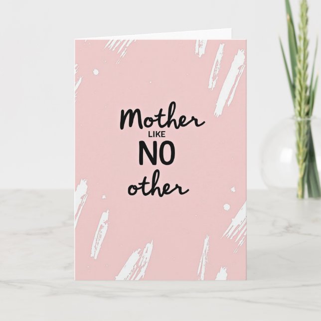 Blommig mamma som ingen annan kort (Framsida)