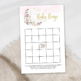 Blommig månbabybingo