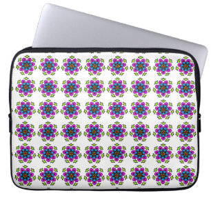 Blommig Mandala-mönster Laptop Fodral