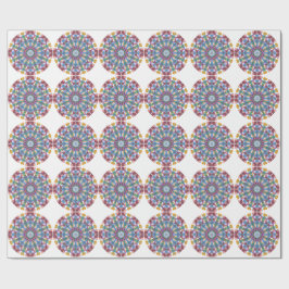 Blommig mandala presentpapper