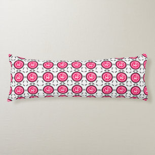 Blommig Mandala Sömlös Mönster Modern Rosa Omlopps Kroppskudde