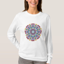 Blommig mandala t shirt