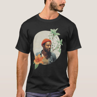 Blommig Marvin Gaye rolig T Shirt