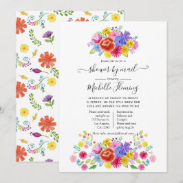 Blommig mexikansk fiesta-baby shower via post inbjudningar