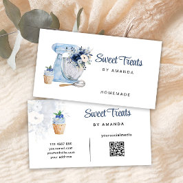 Blommig Mixer QR-kod Affärskort Visitkort