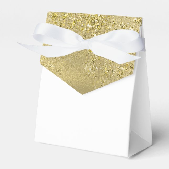 Blommig mode parfymflaska röda rosor guldglam presentaskar (Framsidan Sidan)