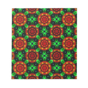 Blommig Modern Boho Elegant Abstrakt Mönster #504 Anteckningsblock
