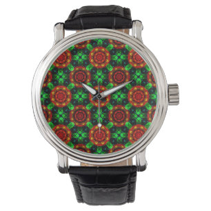 Blommig Modern Boho Elegant Abstrakt Mönster #504 Armbandsur