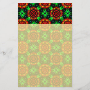 Blommig Modern Boho Elegant Abstrakt Mönster #504 Brevpapper