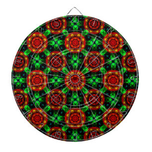 Blommig Modern Boho Elegant Abstrakt Mönster #504 Darttavla
