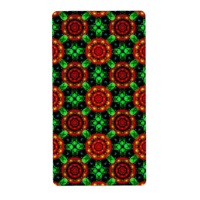 Blommig Modern Boho Elegant Abstrakt Mönster #504 Fraktsedel (Framsidan)
