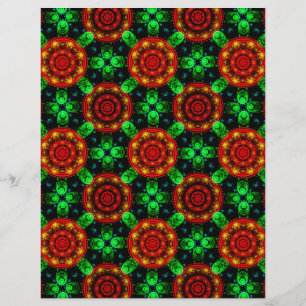 Blommig Modern Boho Elegant Abstrakt Mönster #504 Reklamblad
