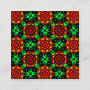 Blommig Modern Boho Elegant Abstrakt Mönster #504 Tilläggskort