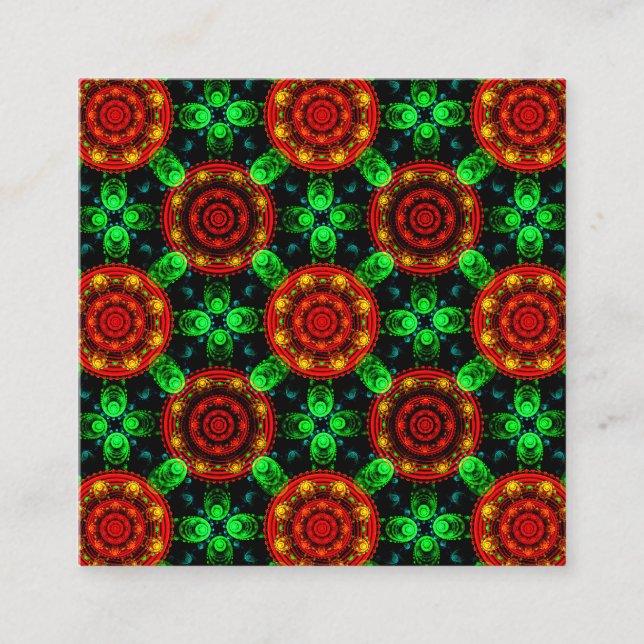 Blommig Modern Boho Elegant Abstrakt Mönster #504 Tilläggskort (Framsida)