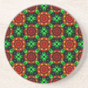 Blommig Modern Boho Elegant Abstrakt Mönster #504 Underlägg