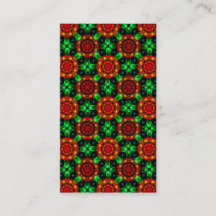 Blommig Modern Boho Elegant Abstrakt Mönster #504 Visitkort