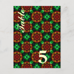 Blommig Modern Boho Elegant Abstrakt Mönster #504 Vykort