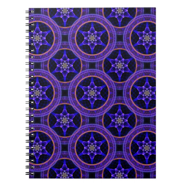 Blommig Modern Boho Elegant Abstrakt Mönster #505 Anteckningsbok (Framsidan)
