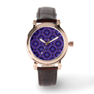 Blommig Modern Boho Elegant Abstrakt Mönster #505 Armbandsur