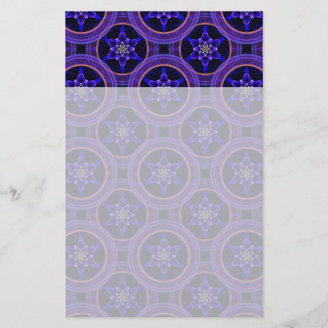 Blommig Modern Boho Elegant Abstrakt Mönster #505 Brevpapper (Framsida)