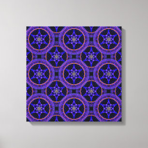 Blommig Modern Boho Elegant Abstrakt Mönster #505 Canvastryck