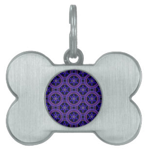 Blommig Modern Boho Elegant Abstrakt Mönster #505 ID-bricka Husdjur