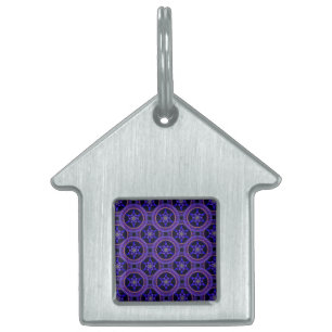 Blommig Modern Boho Elegant Abstrakt Mönster #505 ID-bricka Husdjur