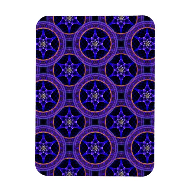 Blommig Modern Boho Elegant Abstrakt Mönster #505 Magnet (Vertikal)
