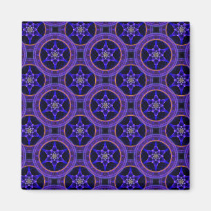 Blommig Modern Boho Elegant Abstrakt Mönster #505 Magnet