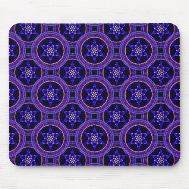 Blommig Modern Boho Elegant Abstrakt Mönster #505 Musmatta (Framsidan)