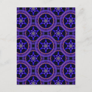 Blommig Modern Boho Elegant Abstrakt Mönster #505 Vykort