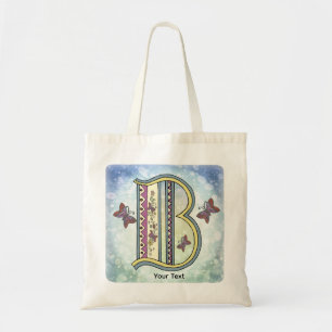blommig Monogram B Tygkasse