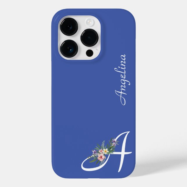 Blommig Monogram  En Pensionering (Baksida)