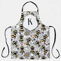 Blommig monogram humla