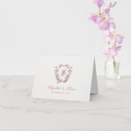 Blommig Monogram Krönings Bröllop
