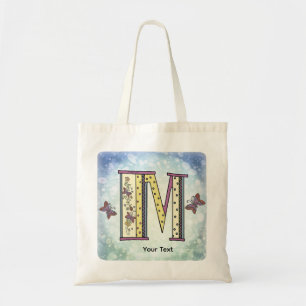 blommig Monogram M Tygkasse