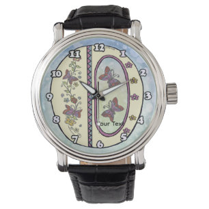 blommig Monogram O Armbandsur