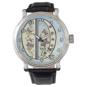 blommig Monogram Q Armbandsur