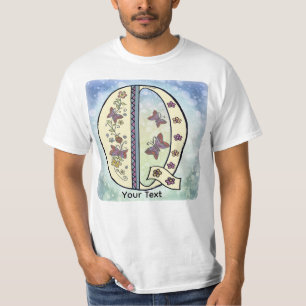 blommig Monogram Q t-shirt