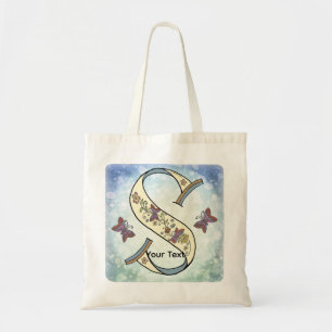 blommig Monogram S Tygkasse