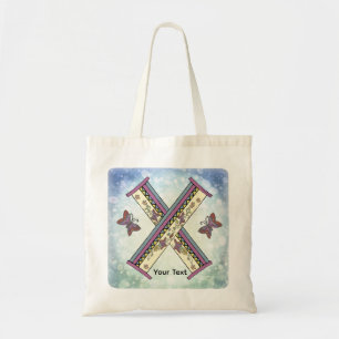 blommig Monogram X Tygkasse