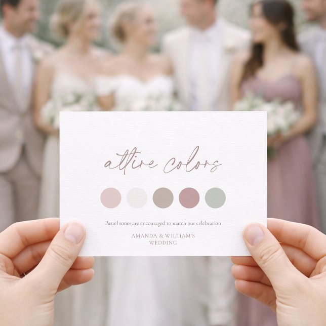 Blommig monogramklänning Färger Kort (Skapare uppladdad)