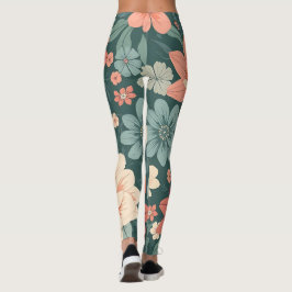 Blommig Mönstrad Legging