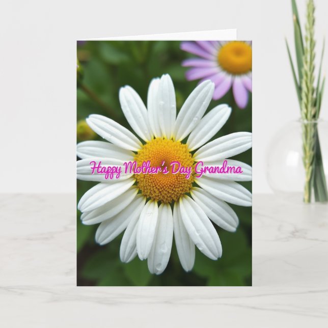 Blommig Mors dag Mormor Kort (Framsida)