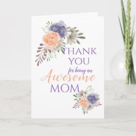 Blommig Mors Dag Peony Helgkort