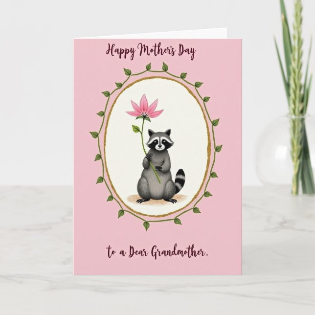 Blommig Mors Dag Varelskärlekskort Kort (Framsida)