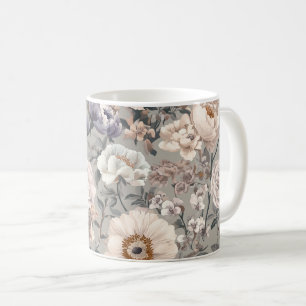 Blommig mugg